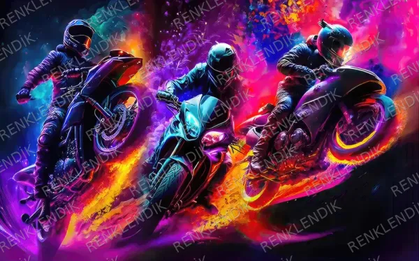 Üçlü Motor Renkli